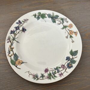 White Flowerly‎ Dessert Plate by Woodhill 7.5"